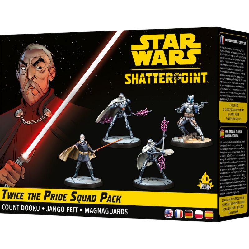 Atomic Mass Games   Star Wars Shatterpoint: Twice the Pride - Count Dooku Squad Pack   Miniatures and Card Game   Ages 14+   2 Players   90 Minutes Pl