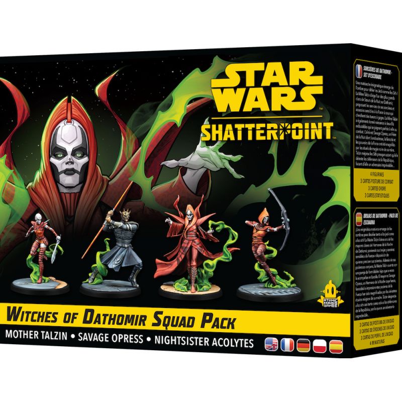 Atomic Mass Games   Star Wars Shatterpoint: Witches of Dathomir Squad Pack   Tabletop Miniatures Game   Ages 14+   2 Players   90 Minutes Playing Time