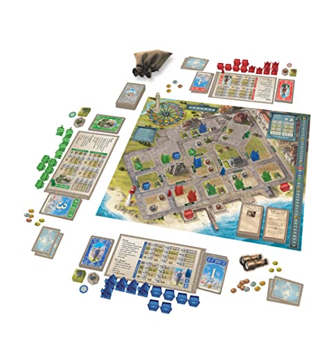 Thunderworks Games - Cape May | Seaside Resort City Building Board Game | Strategy Resource Management and Set Collection | Ages 14+ | Family Game for