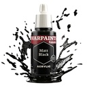 The Army Painter Warpaints Fanatic: Matt Black 18ml Acrylic Paint WP3001P