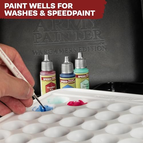 Wargamers Edition Wet Palette, XL Palette for Acrylic Paints Set Including 50 Hydro Sheets, 2 Hydro Foams and Free Painting Guide, for Miniature
