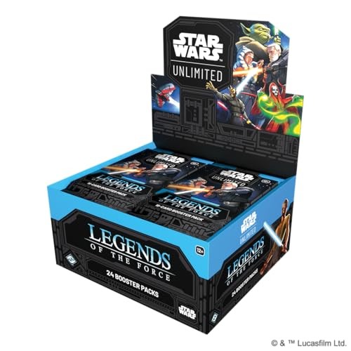 Star Wars: Unlimited TCG Legends of the Force Booster Display - 24 Booster Packs Featuring Jedi, Sith & Iconic Characters, Ages 12+, 2+ Players, 20 Mi
