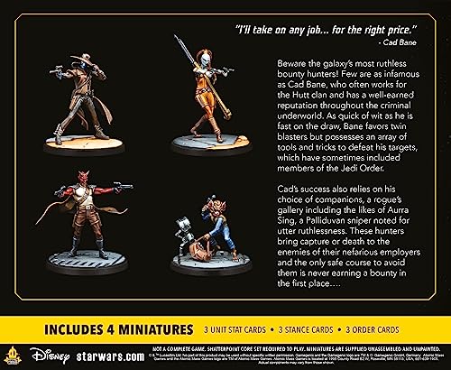 Atomic Mass Games   Star Wars Shatterpoint: Fistful of Credits - Cad Bane Squad Pack   Miniatures Game   Ages 14+   2+ Players   90 Minutes Playing Ti