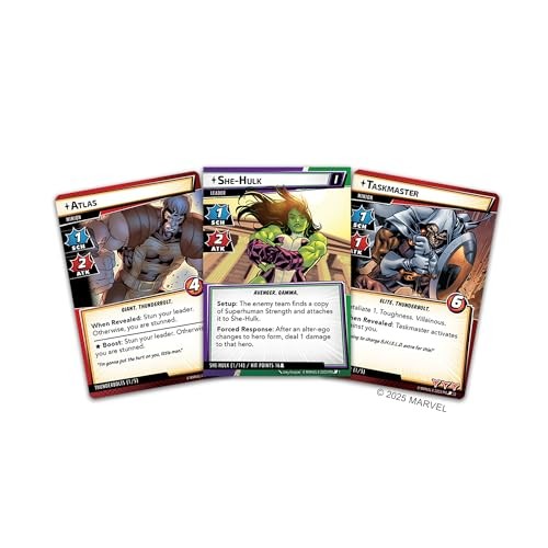 Asmodee Marvel Champions the Card Game Synthezoid Smackdown Scenario Pack - She-Hulk Vs. Vision Civil War, Cooperative Strategy Game for Kids & Adults