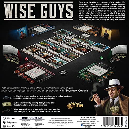 Gale Force 9: WISE GUYS - Ages 14+  3-4 Players  90 Min Game Play