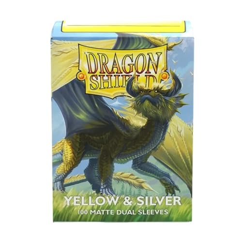 Dragon Shield: Matte - Dual Yellow & Silver (100)