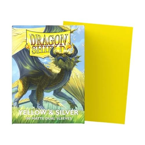 Dragon Shield: Matte - Dual Yellow & Silver (100)