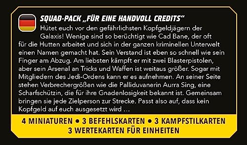 Atomic Mass Games   Star Wars Shatterpoint: Fistful of Credits - Cad Bane Squad Pack   Miniatures Game   Ages 14+   2+ Players   90 Minutes Playing Ti