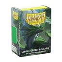 Dragon Shield: Matte - Dual Apple Green & Silver (100)
