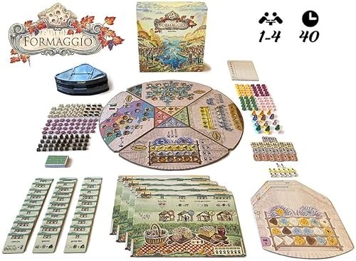 Formaggio Board Game (Standard Edition) - the Italian Cheesemaking Euro Strategy Game, Worker-Placement, Family Fun for Kids & Adults, Ages 14+, 1-4 P
