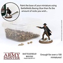 The Army Painter Battlefield Rocks Basing, 150 Ml-for Miniature Bases & Terrains -Scenics Static Grass, Model Terrain Grass, Terrain Model Kit, Basin