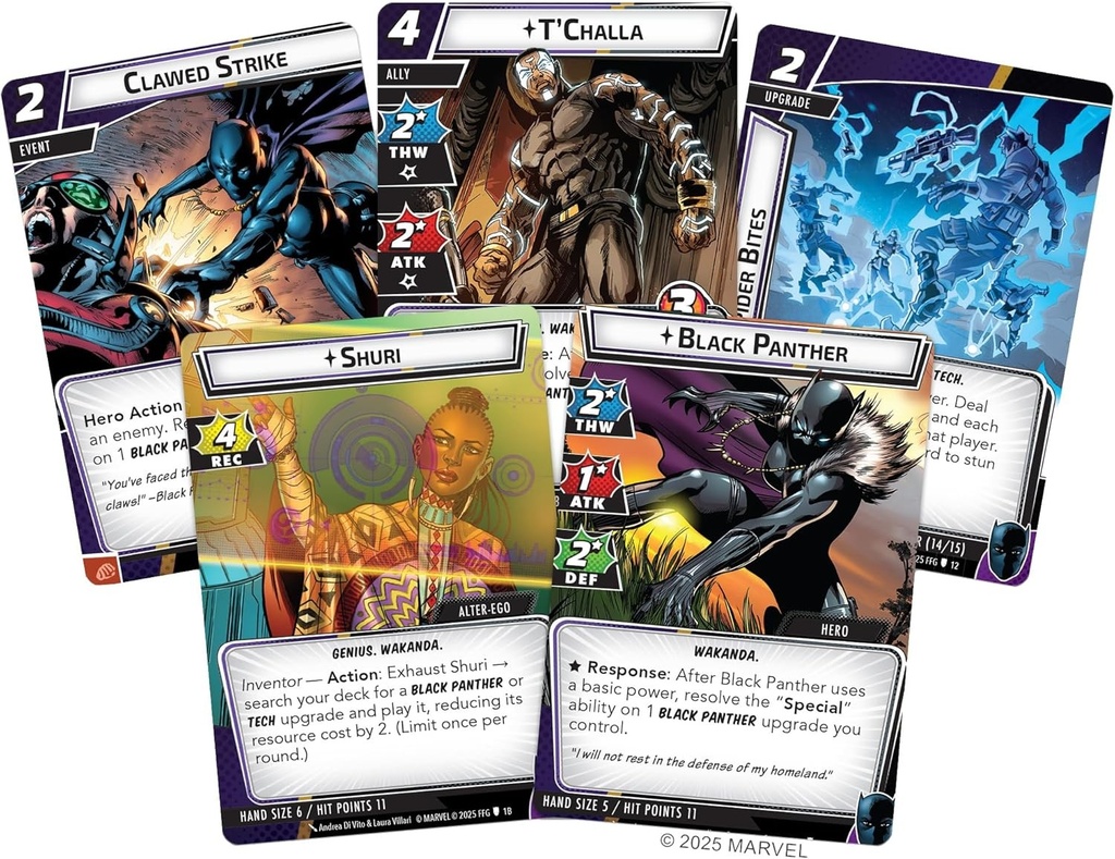 Fantasy Flight Games   Marvel Champions: the Card Game Black Panther   Board Game   Ages 14+   1-4 Players   90+ Minutes Playing Time