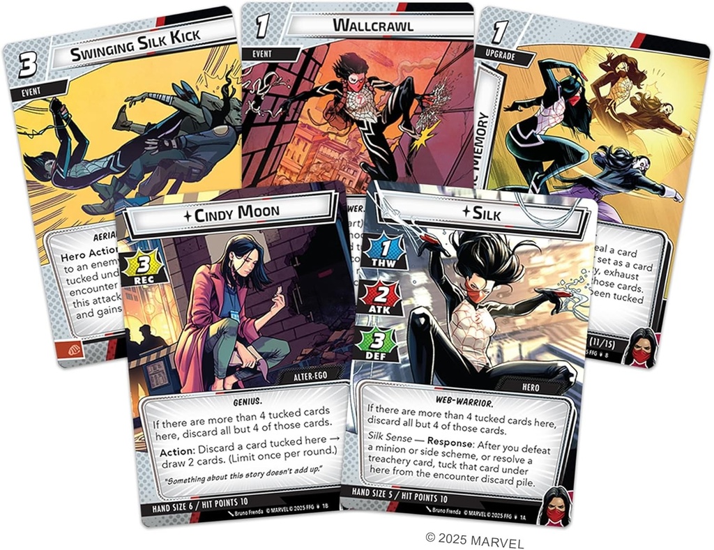 Fantasy Flight Games   Marvel Champions the Card Game: Silk Hero Pack   Board Game   Ages 14+   1-4 Players   90+ Minutes Playing Time