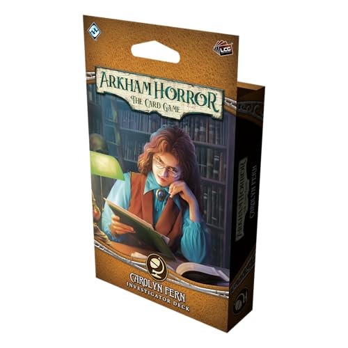 Asmodee Arkham Horror: the Card Game Carolyn Fern Investigator Deck - Seeker Role Deck with Healing & Horror Removal Abilities, Ages 14+, 1-4 Players,