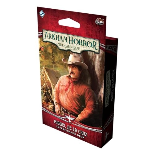 Asmodee Arkham Horror: the Card Game Miguel De La Cruz Investigator Deck - Survivor Role Deck with Traps & Tracking Abilities, Ages 14+, 1-4 Players, 