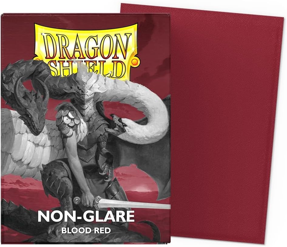 Dragon Shield Matte Blood Red Non-Glare Sleeves 100 Pack