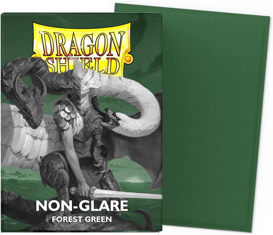 Dragon Shield Standard 100ct Non Glare Matte Forest Green Sleeves 63x88mm