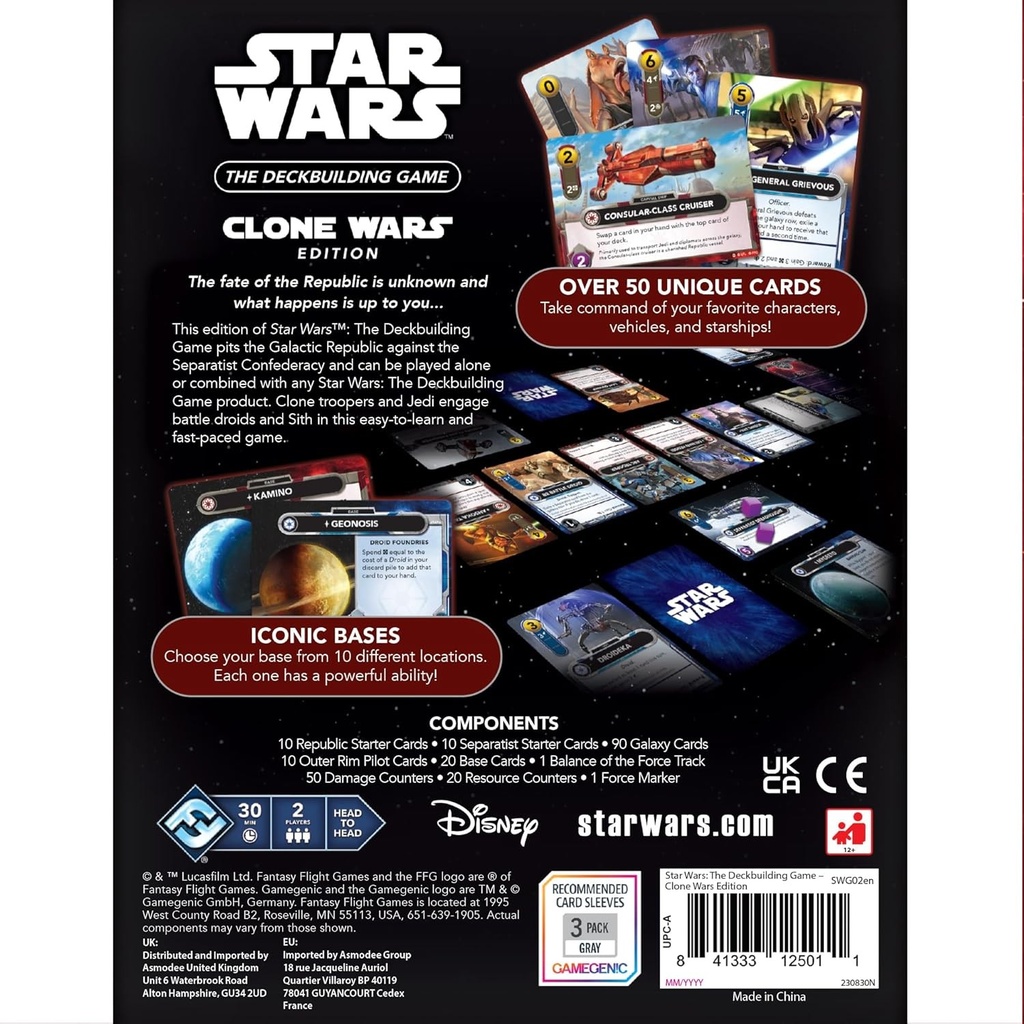 Star Wars: the Deckbuilding Game – Clone Wars for Ages 12 and up  from Asmodee