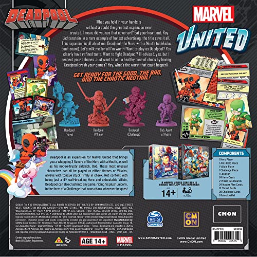 CMON Games Marvel United Deadpool Expansion CMN MUN014