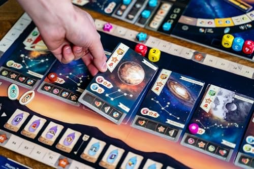 Capstone Games Galileo Galilei | Euro-Style Astronomy Strategy Board Game | Educational Space Exploration Game for 1-4 Players | Historical Scientific