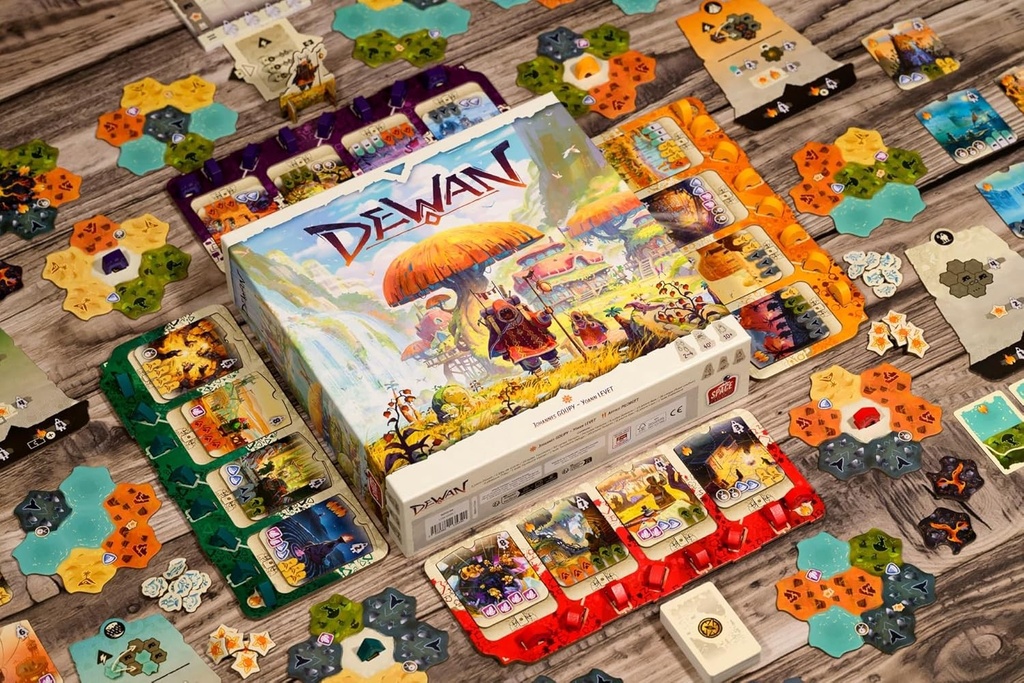 Asmodee   Dewan   Strategic Board Game   Ages 10+   2-4 Players   40+ Minutes Playing Time