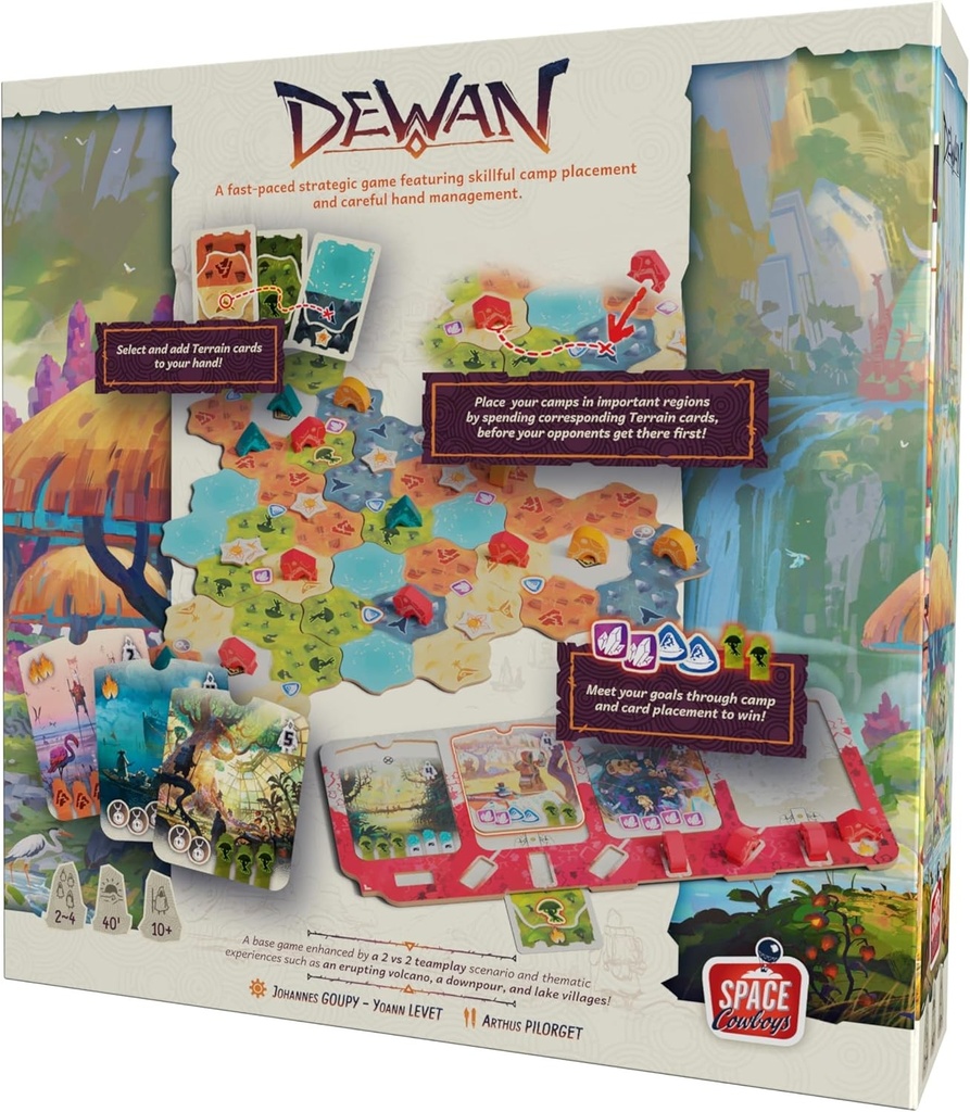 Asmodee   Dewan   Strategic Board Game   Ages 10+   2-4 Players   40+ Minutes Playing Time