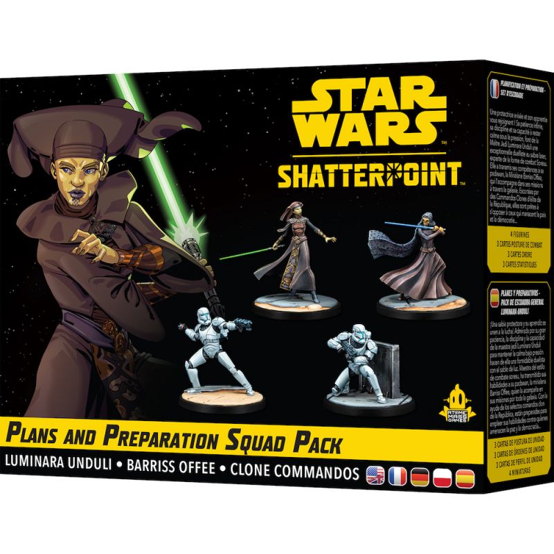 Atomic Mass Games   Star Wars Shatterpoint: Plans and Preparation - Squad Pack   Tabletop Miniatures Game   Ages 14+   2 Players   90 Minutes Playing