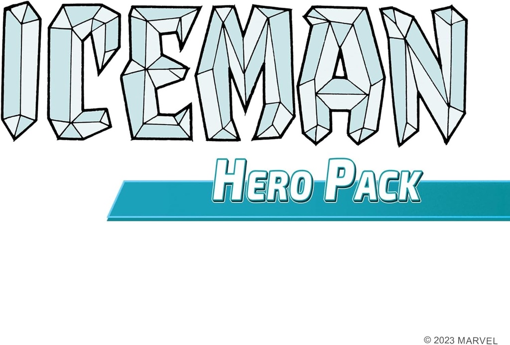 Fantasy Flight Games Marvel Champions the Card Game Iceman Hero Pack - Superhero Strategy Game Cooperative Game for Kids and Adults Ages 14+ 1-4 Pl