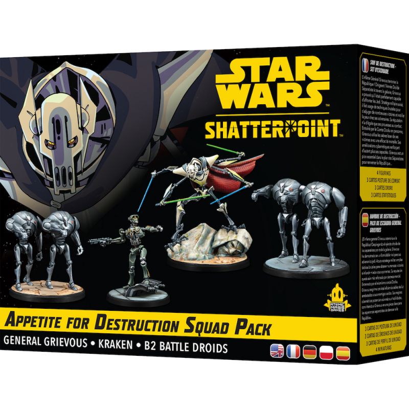 Atomic Mass Games   Star Wars Shatterpoint: Appetite for Destruction - Squad Pack   Ages 14+   2 Players   90 Minutes Playing Time 2. Squad Pack C) St