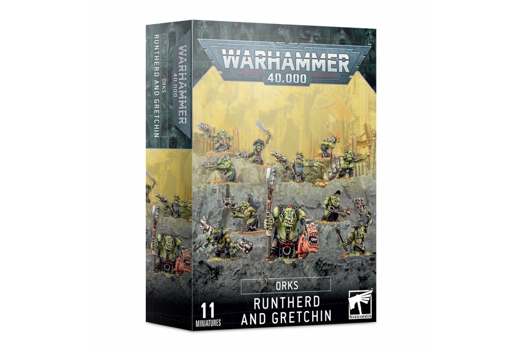 [50-16] Warhammer 40,000 - Orks Runtherd and Gretchin