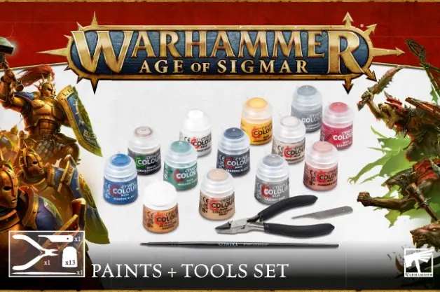 [80-17] Age Of Sigmar Paint + Tools