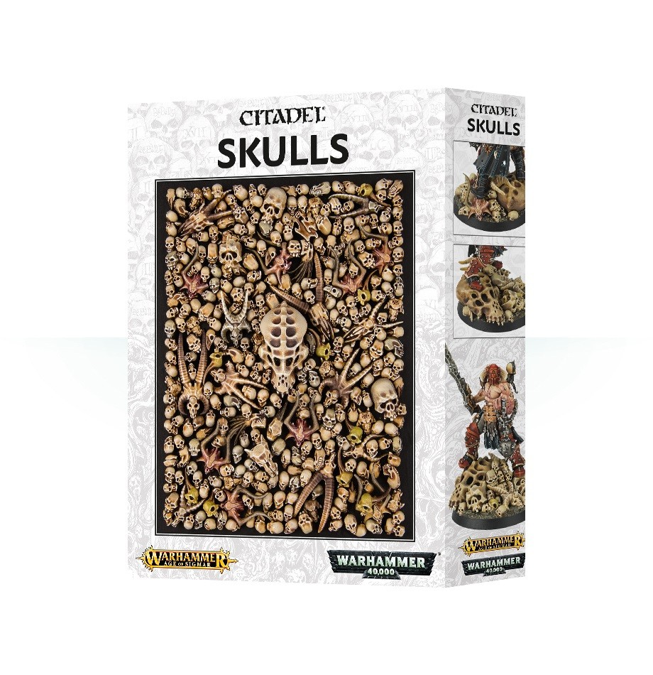 [64-29] Warhammer 40,000 / Age of Sigmar - Citadel Skulls (Contains 340 Pieces)