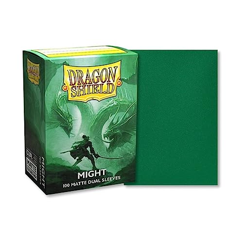 [AT-15058] Dragon Shield Standard size Matte Dual Sleeves - Might (100 Sleeves)