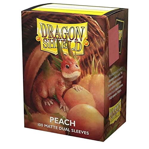 [AT-15053] Dragon Shield Standard Matte Dual Sleeves - Peach Piip (100 Sleeves)