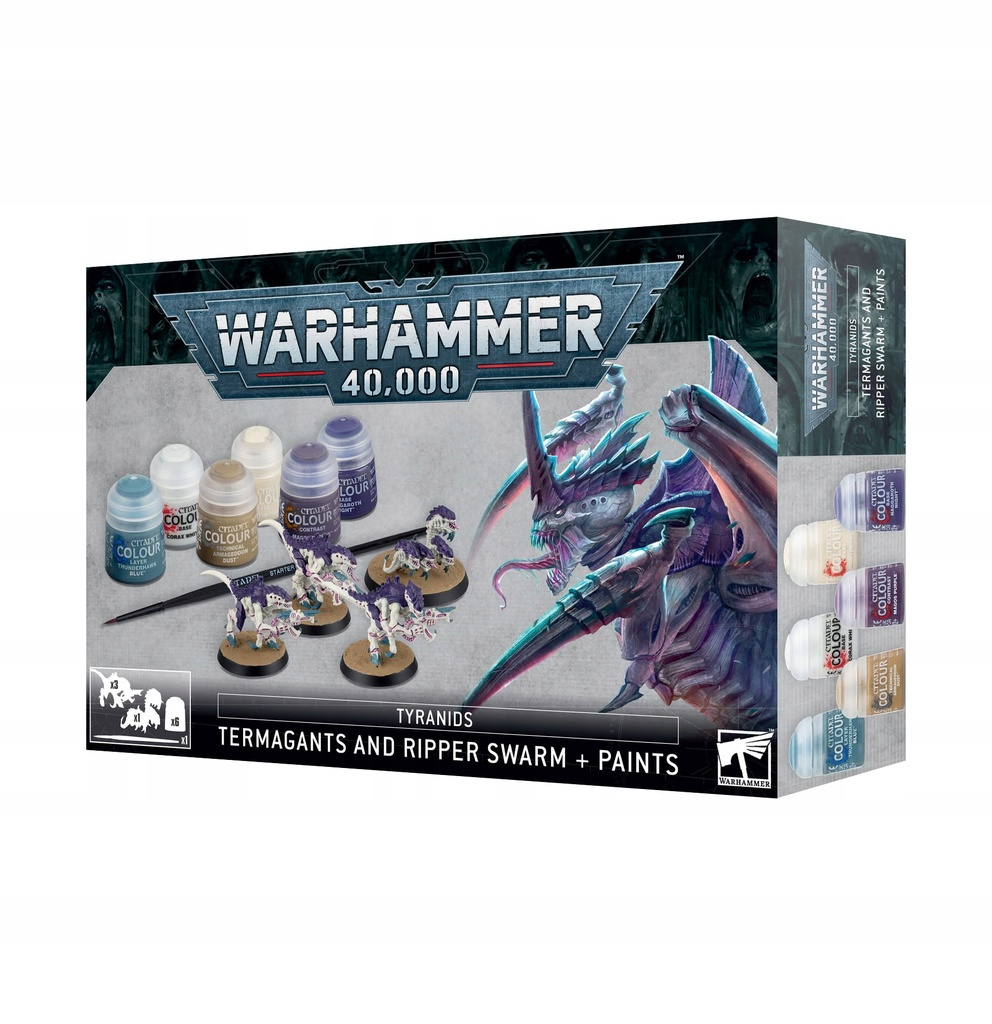 [60-13] Tyranids: Termagants and Ripper Swarm Paints Set