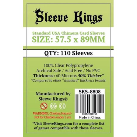 [sk-8808] Sleeve Kings - Standard USA Chimera Card Sleeves (57.5x89mm) - 110 Pack