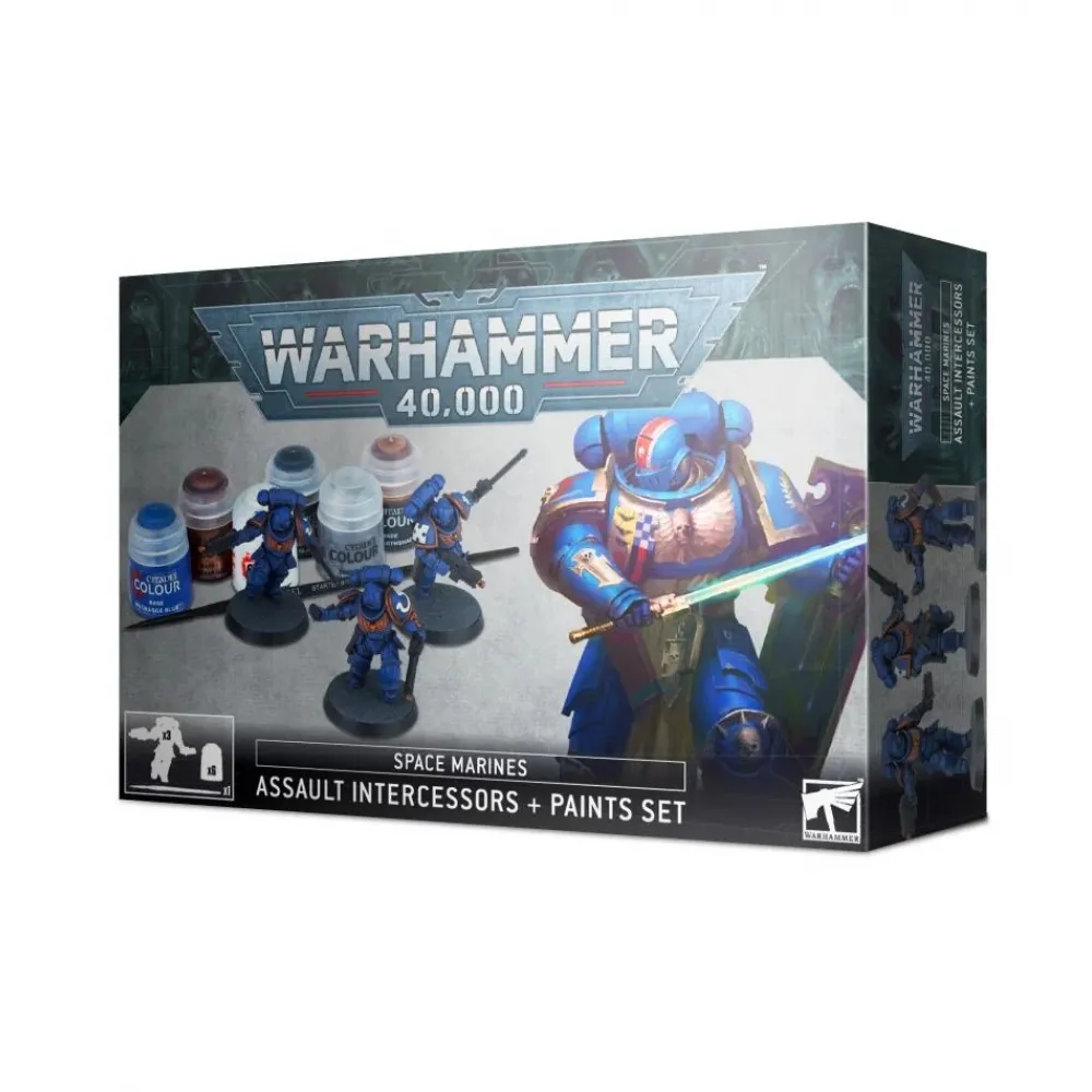 Space Marines: Assault Intercessors + Paints Set