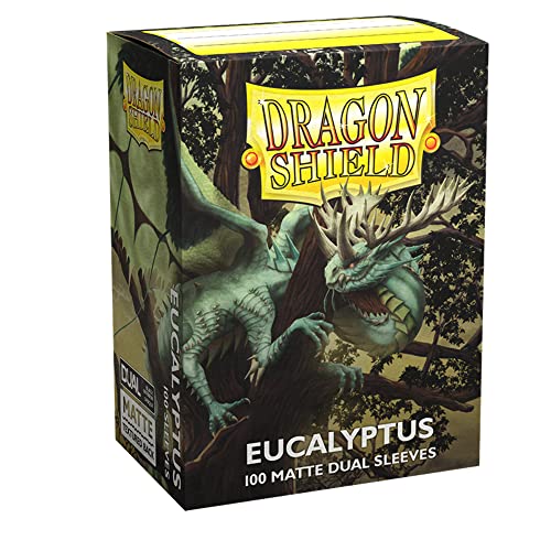 [AT-15049] Dragon Shield Standard size Matte Dual Sleeves - Eucalyptus (100 Sleeves)