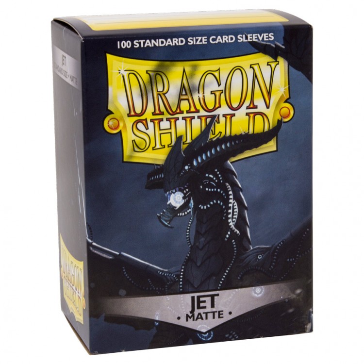 [AT-11024U] Dragon Shield Standard Sleeves - Matte Jet (100 Sleeves)