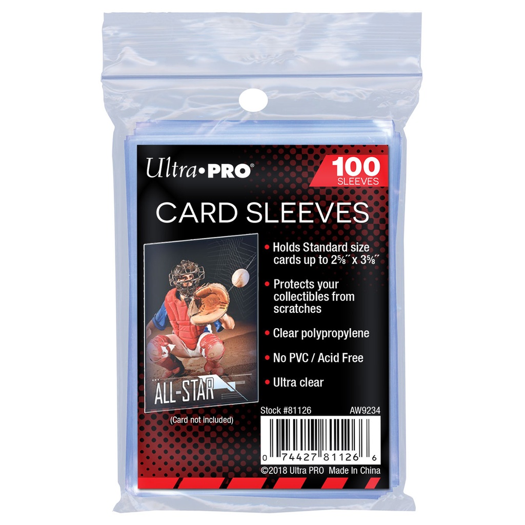 [AW1365] UP - Standard Sleeves - Regular Soft Card (100 Sleeves)