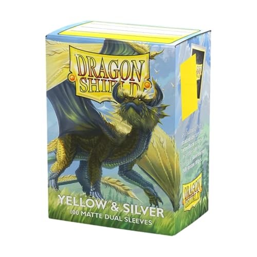 [AT-15071] Dragon Shield: Matte - Dual Yellow & Silver (100)
