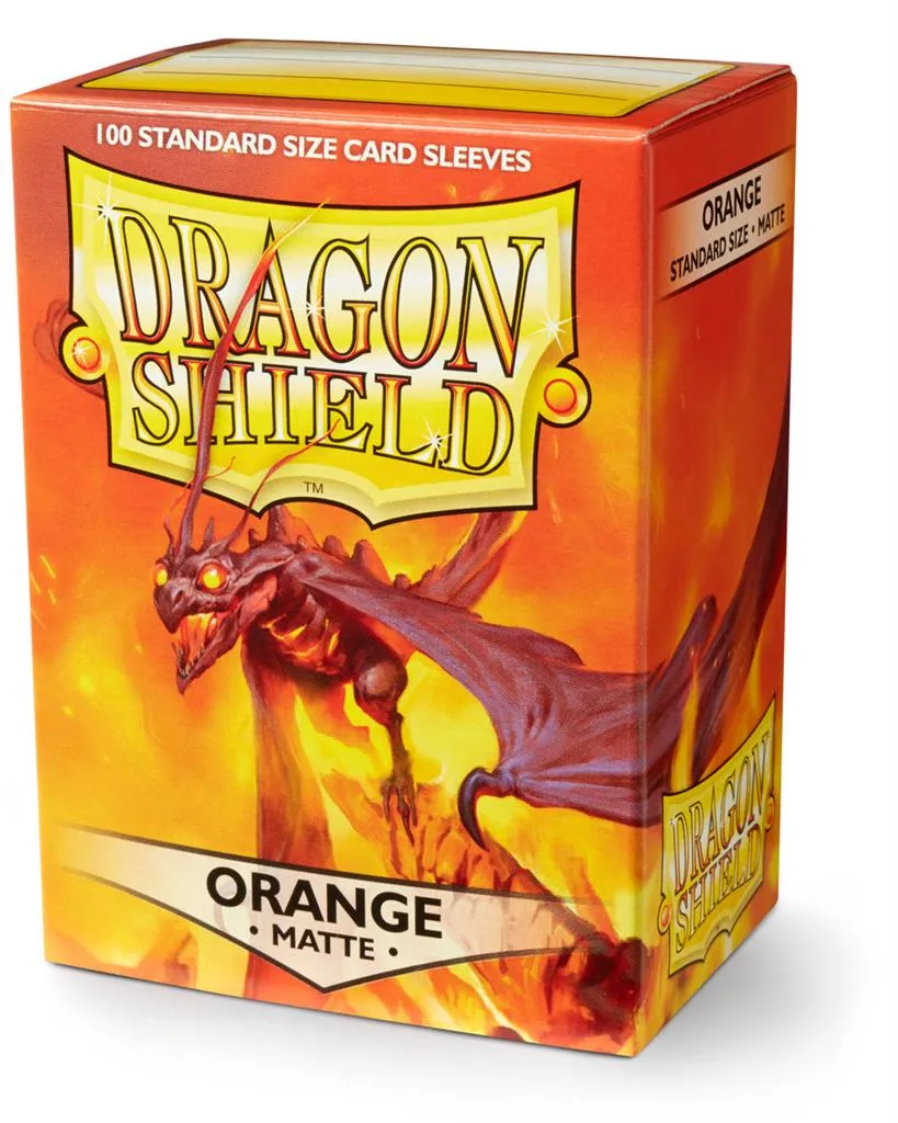 [AT-11013] Dragon Shield Standard Sleeves - Matte Orange (100 Sleeves)