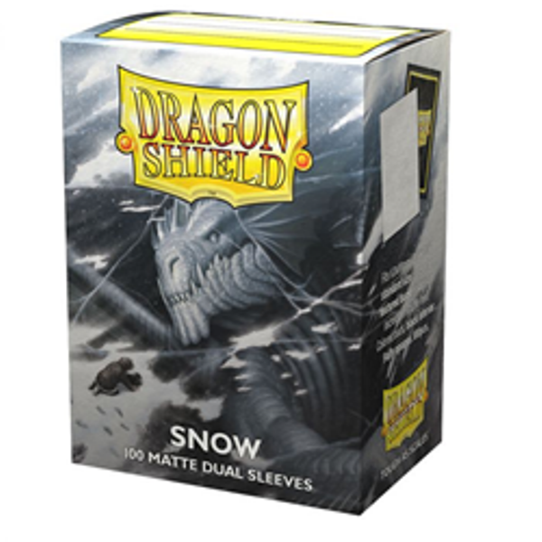 [AT-15005] Dragon Shield Dual Matte Sleeves - Snow 'Nirin' (100 Sleeves)