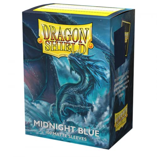 [AT-11057] Dragon Shield Standard size Matte Sleeves - Midnight Blue (100 Sleeves)