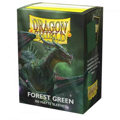 [AT-11056] Dragon Shield Standard size Matte Sleeves - Forest Green (100 Sleeves)