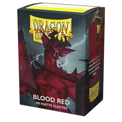 [AT-11050] Dragon Shield Standard Matte Sleeves - Blood Red 'Simurag' (100 Sleeves)