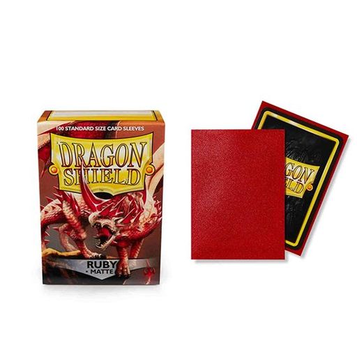 [AT-11037] Dragon Shield Matte Sleeves - Ruby (100 Sleeves)