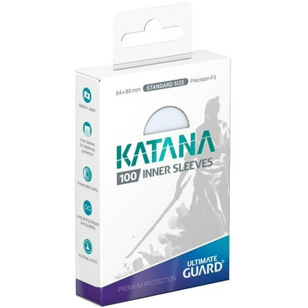 Ultimate Guard Katana Standard Size Inner Sleeves Transparent 100