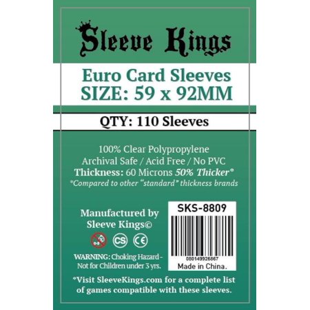 Sleeve Kings - Euro Card Sleeves (59x92mm) 110pcs