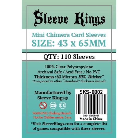 Sleeve Kings - Mini Chimera Card Sleeves (43x65mm) - 110pcs
